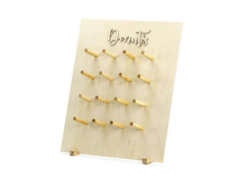 Donut-Wand, Naturholz, 45x55cm - FeierGlanz