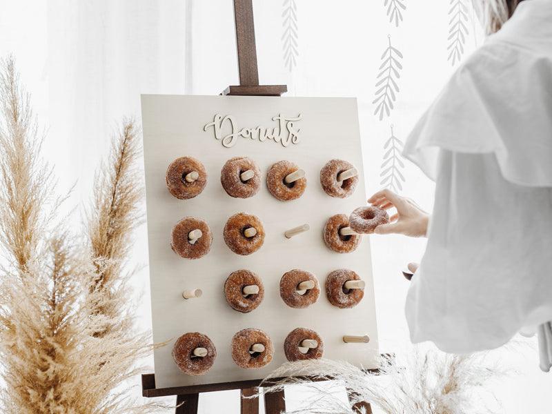 Donut-Wand, Naturholz, 45x55cm - FeierGlanz