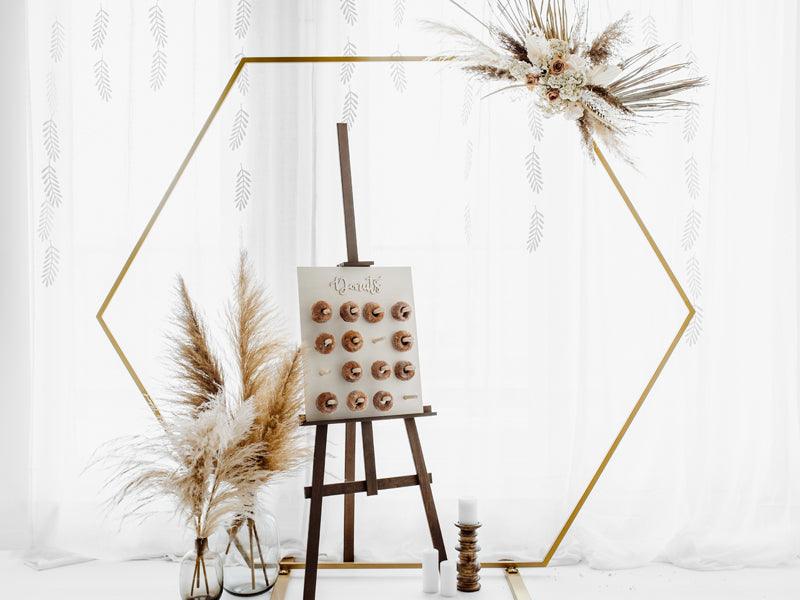 Donut-Wand, Naturholz, 45x55cm - FeierGlanz