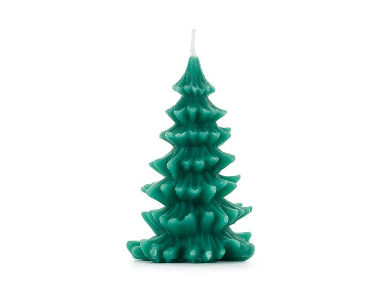 Kerze Weihnachtsbaum, 10 cm, dunkelgrün - FeierGlanz