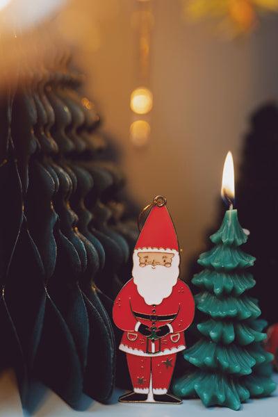 Kerze Weihnachtsbaum, 10 cm, dunkelgrün - FeierGlanz