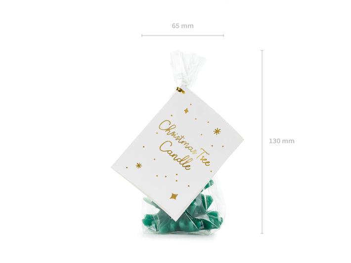 Kerze Weihnachtsbaum, 10 cm, dunkelgrün - FeierGlanz