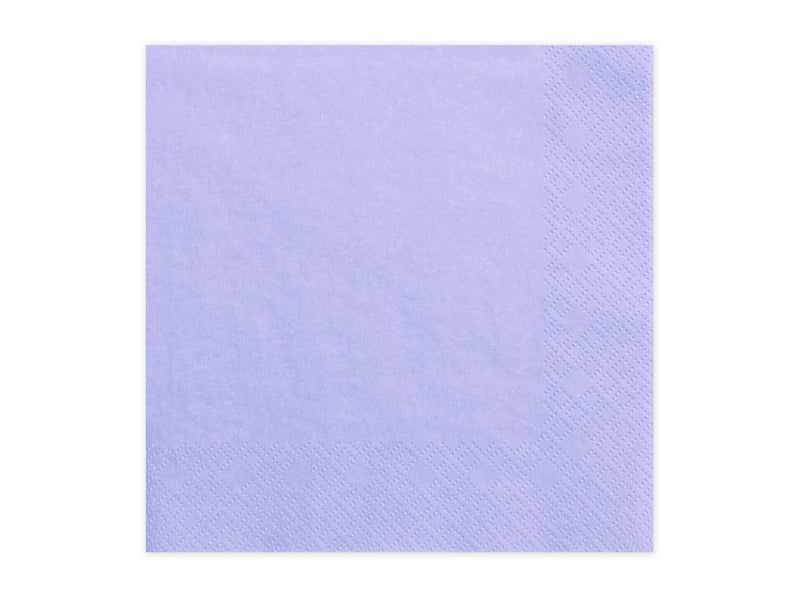 Dreilagige Servietten, lila, 33x33cm (1 VPE / 20 Stk.) - FeierGlanz