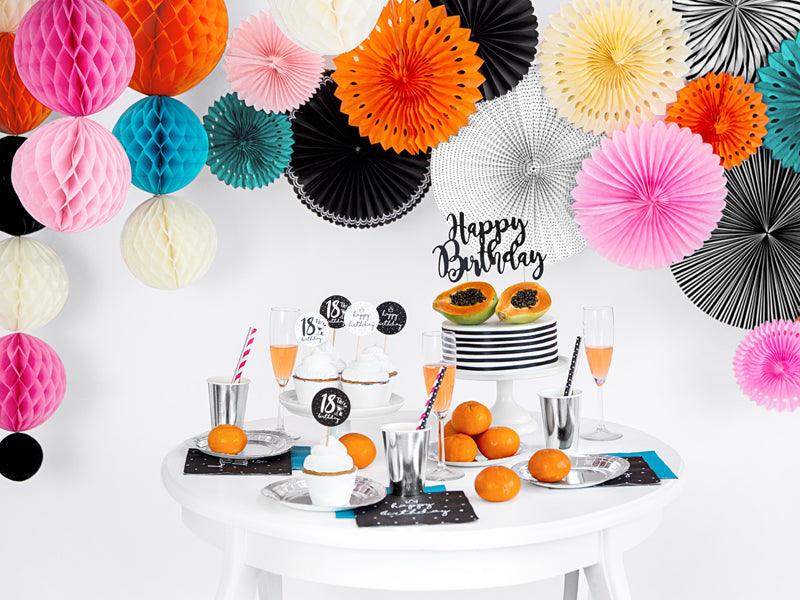Servietten Happy Birthday, 33x33cm (1 VPE / 20 Stk.) - FeierGlanz