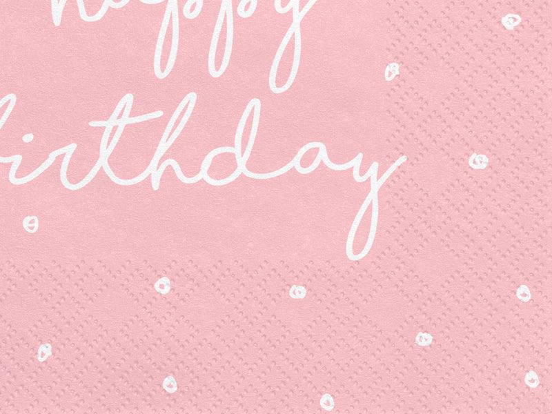 Servietten Happy Birthday, 33x33 cm (1 VPE / 20 Stk.) - FeierGlanz