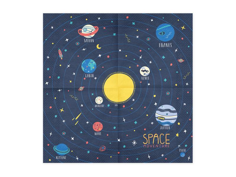 Servietten Kosmos, 33x33cm (1 VPE / 20 Stk.) - FeierGlanz