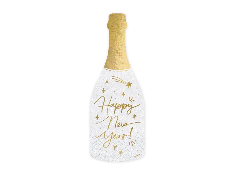 Servietten Champagner, mix, 7x19 cm (1 VPE / 20 Stk.) - FeierGlanz
