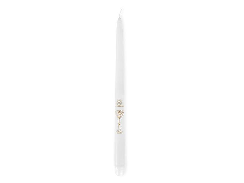 Kommunionskerzen, weiß, 29cm (1 VPE / 4 Stk.) - FeierGlanz