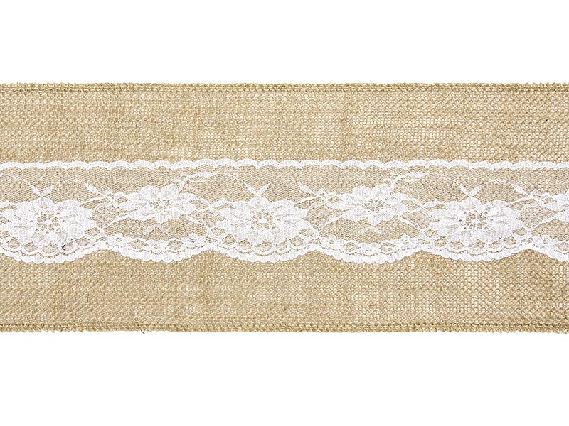 Stuhlschärpe, Jute, 15x275cm - FeierGlanz