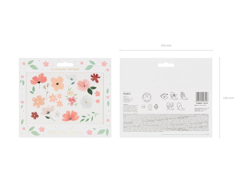 Abwaschbare Tattoos I'm in love, Mix (1 VPE / 18 Stk.) - FeierGlanz
