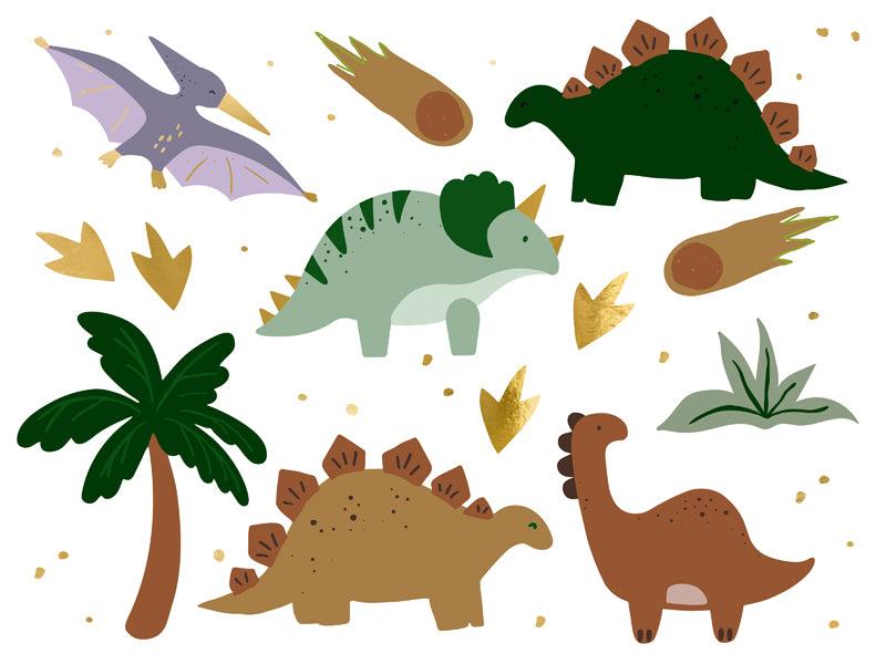 Abwaschbare Tattoos Dinosaurier, Mix (1 VPE / 13 Stk.) - FeierGlanz