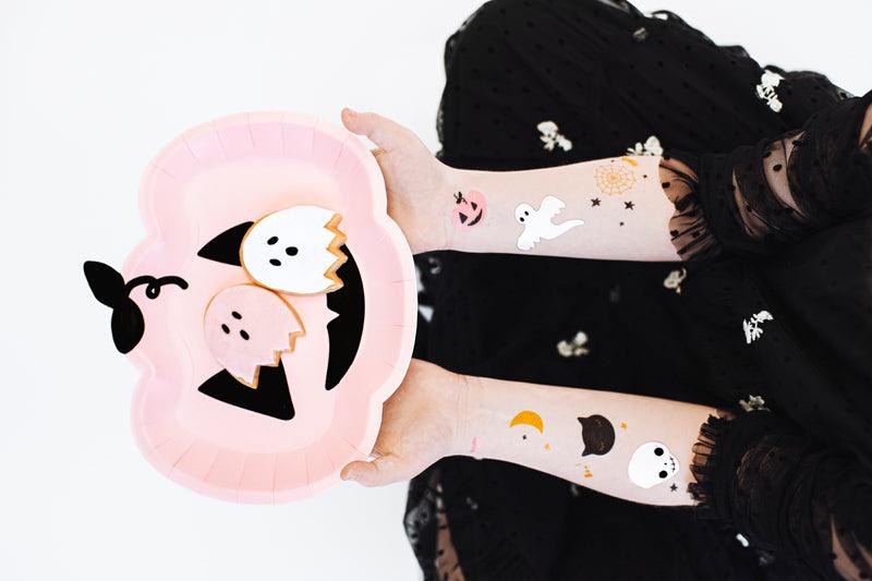 Abwaschbare Tattoos BOO!, Mix (1 VPE / 12 Stk.) - FeierGlanz