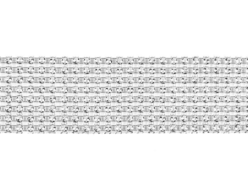 Zirkoniaband, in Silberfarbe, 4x900cm - FeierGlanz
