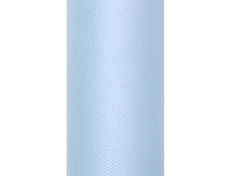 Tüll glatt, hellblau, 0,15 x 9m (1 Stk. / 9 lfm) - FeierGlanz