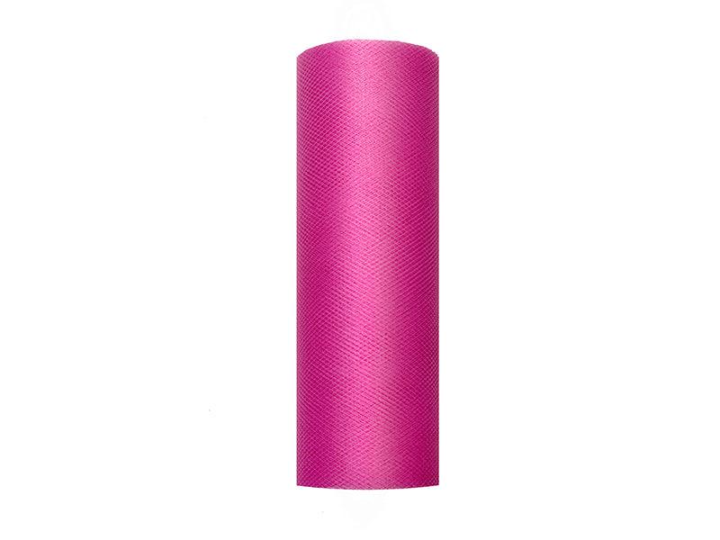 Tüll glatt, fuchsia, 0,15 x 9m (1 Stk. / 9 lfm) - FeierGlanz