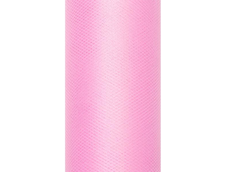 Tüll glatt, hellrosa, 0,15 x 9m (1 Stk. / 9 lfm) - FeierGlanz