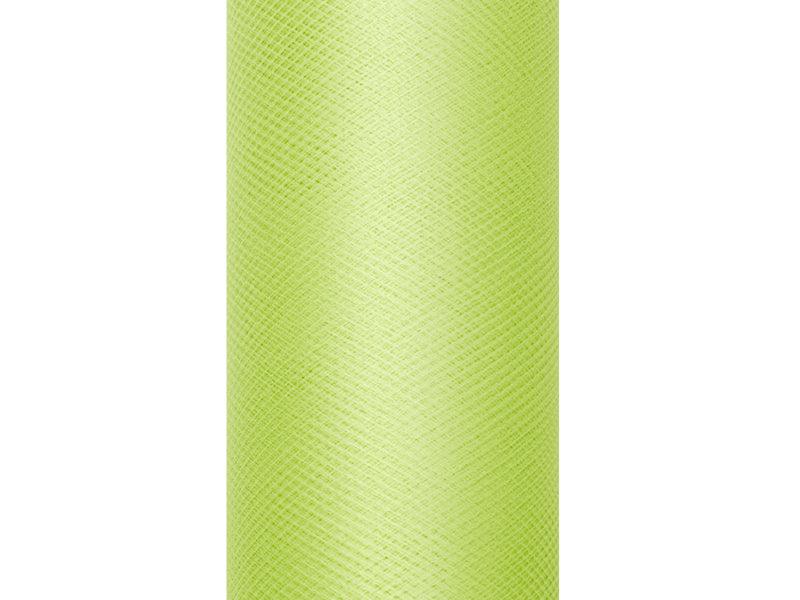Tüll glatt, hellgrün, 0,15 x 9m (1 Stk. / 9 lfm) - FeierGlanz
