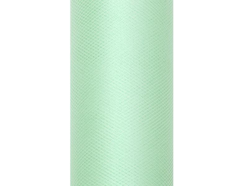 Tüll glatt, mint, 0,15 x 9m (1 Stk. / 9 lfm) - FeierGlanz