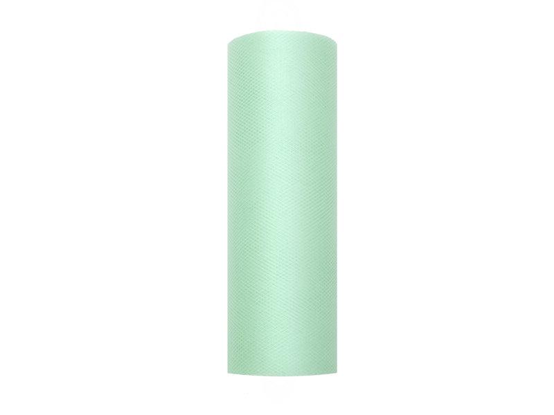 Tüll glatt, mint, 0,15 x 9m (1 Stk. / 9 lfm) - FeierGlanz