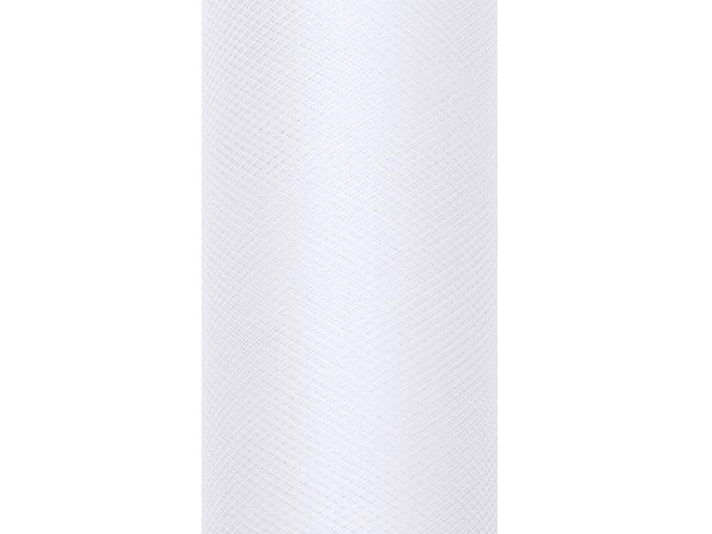 Tüll glatt, weiß, 0,8 x 9m - FeierGlanz