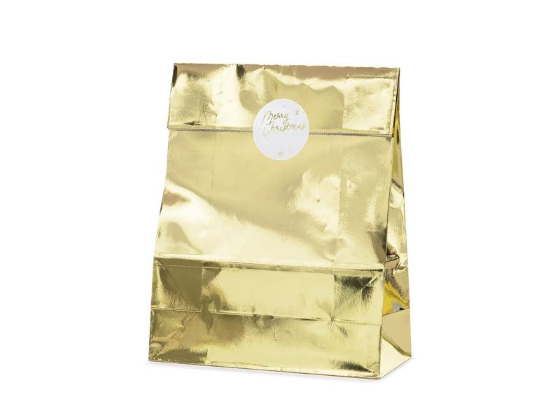 Geschenktüten, gold, 25x38x11cm (1 VPE / 3 Stk.) - FeierGlanz
