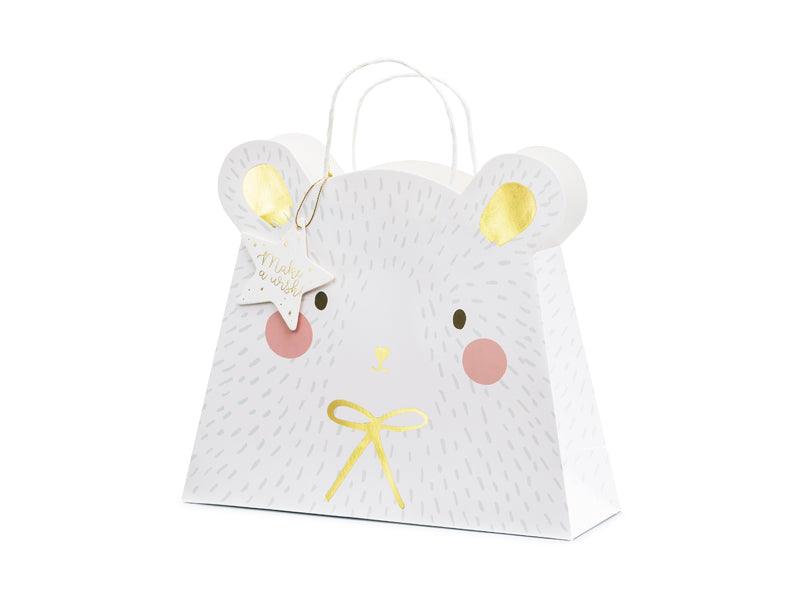 Geschenktüte Eisbär, Mix, 31.5x27x10cm - FeierGlanz