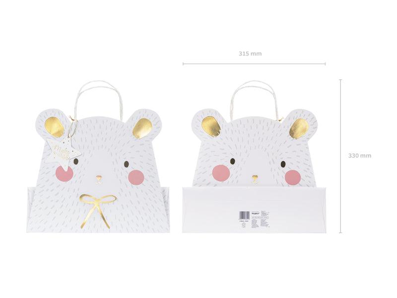 Geschenktüte Eisbär, Mix, 31.5x27x10cm - FeierGlanz