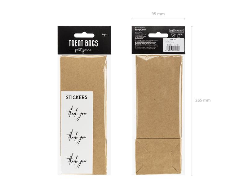 Bonbontüten, Kraftpapier (1 VPE / 6 Stk.) - FeierGlanz