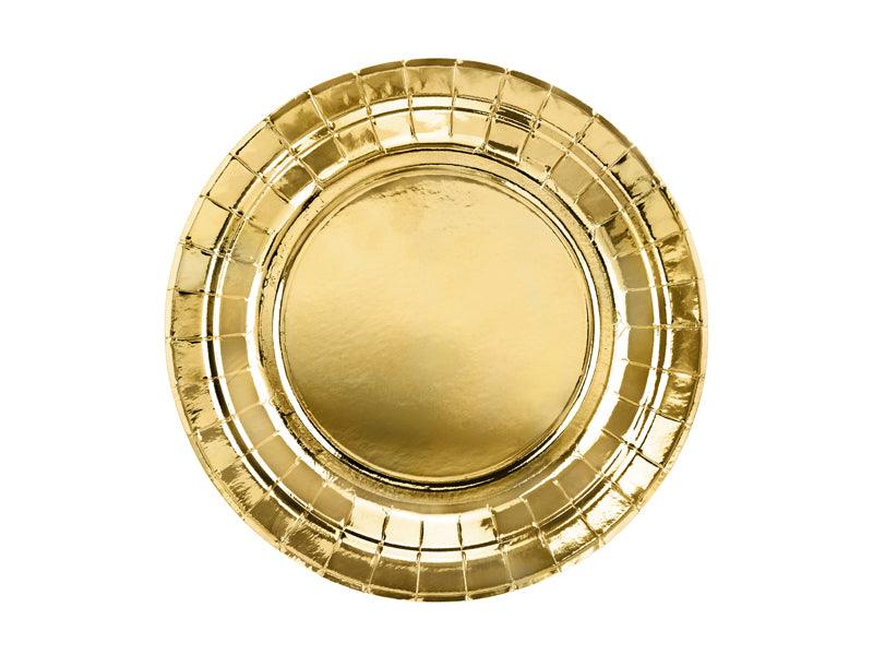 Teller, gold, 18cm (1 VPE / 6 Stk.) - FeierGlanz