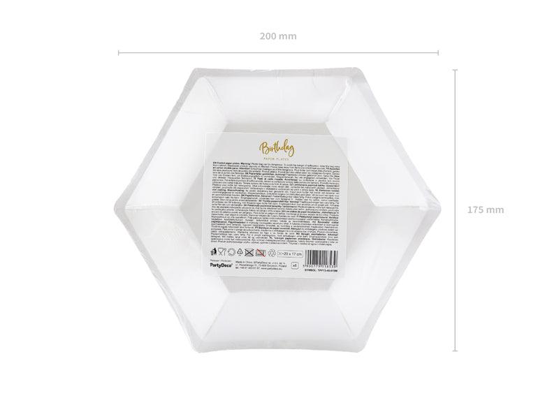 Teller 40th Birthday, gold, 20cm (1 VPE / 6 Stk.) - FeierGlanz