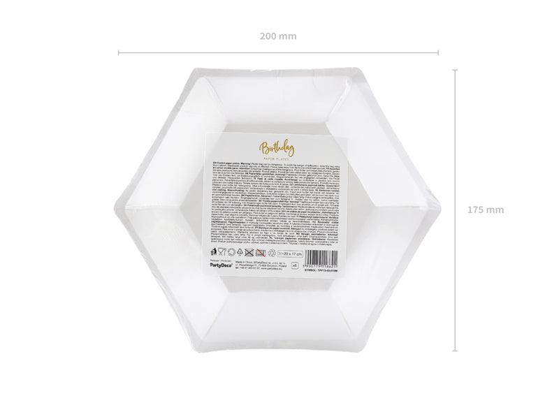 Teller 60th Birthday, gold, 20cm (1 VPE / 6 Stk.) - FeierGlanz