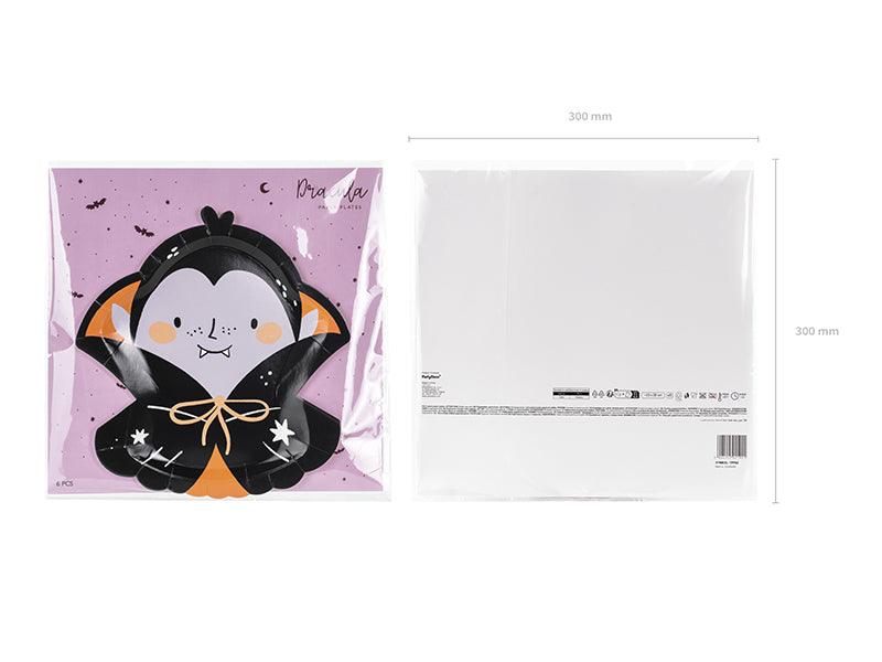 Teller Dracula, 23x25 cm, Mix (1 VPE / 6 Stk.) - FeierGlanz