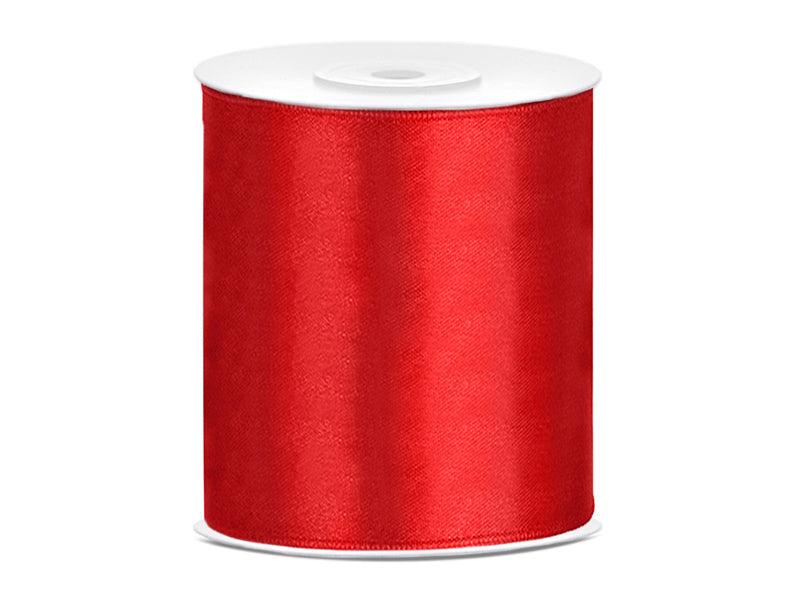 Satinband, rot, 100mm/25m - FeierGlanz