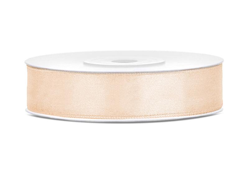 Satinband, creme, 12mm/25m (1 Stk. / 25 lfm) - FeierGlanz