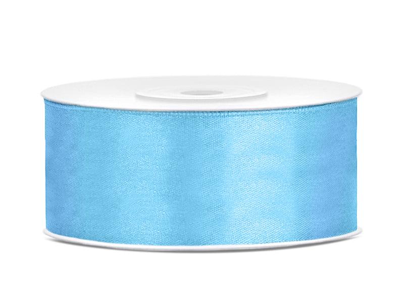 Satinband, hellblau, 25mm/25m (1 Stk. / 25 lfm) - FeierGlanz