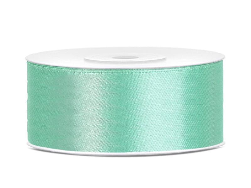 Satinband, mint, 25mm/25m (1 Stk. / 25 lfm) - FeierGlanz
