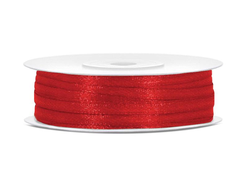 Satinband, rot, 3mm/50m - FeierGlanz
