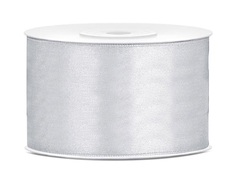 Satinband, silber, 38mm/25m - FeierGlanz