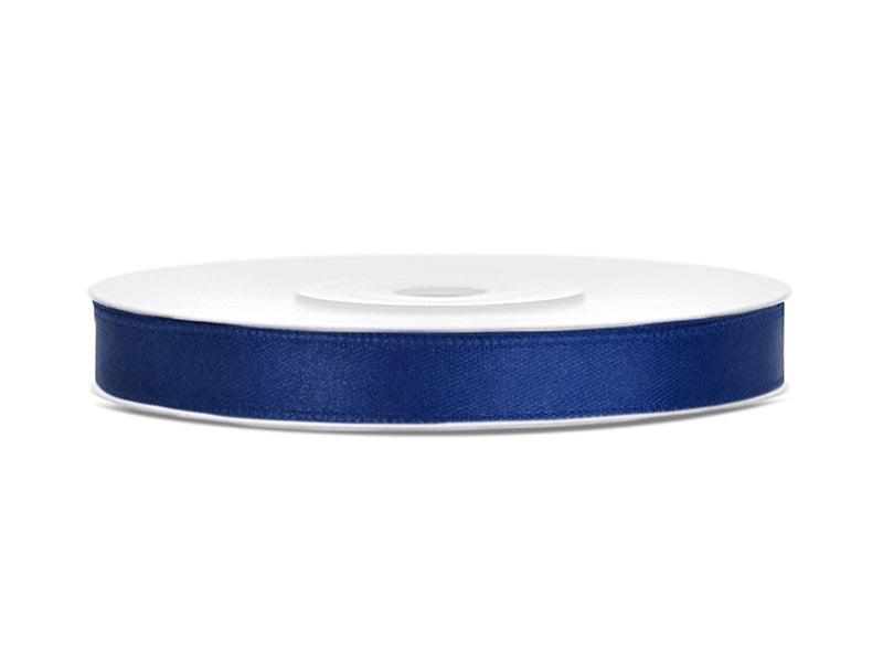 Satinband, marineblau, 6mm/25m (1 Stk. / 25 lfm) - FeierGlanz