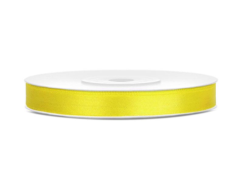 Satinband, gelb, 6mm/25m - FeierGlanz