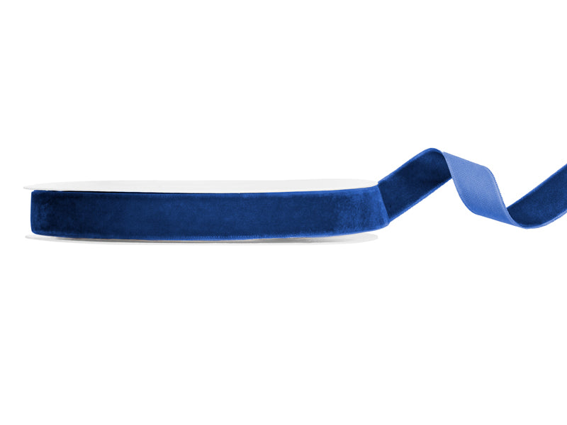 Veloursband, marineblau, 15mm/10m - FeierGlanz