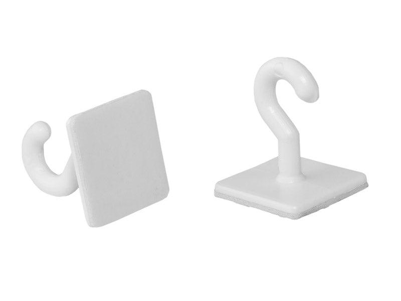 Klebehaken, Kunststoff, Tragkraft 1 kg (1 VPE / 20 Stk.) - FeierGlanz