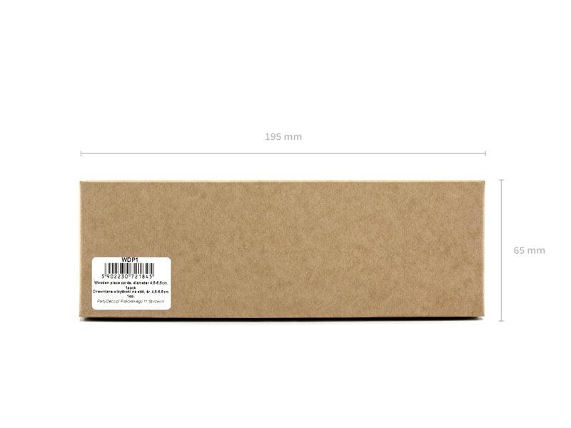 Visitenkarten aus Holz für den Tisch, D 4, 44352, 5cm (1 VPE / 6 Stk.) - FeierGlanz