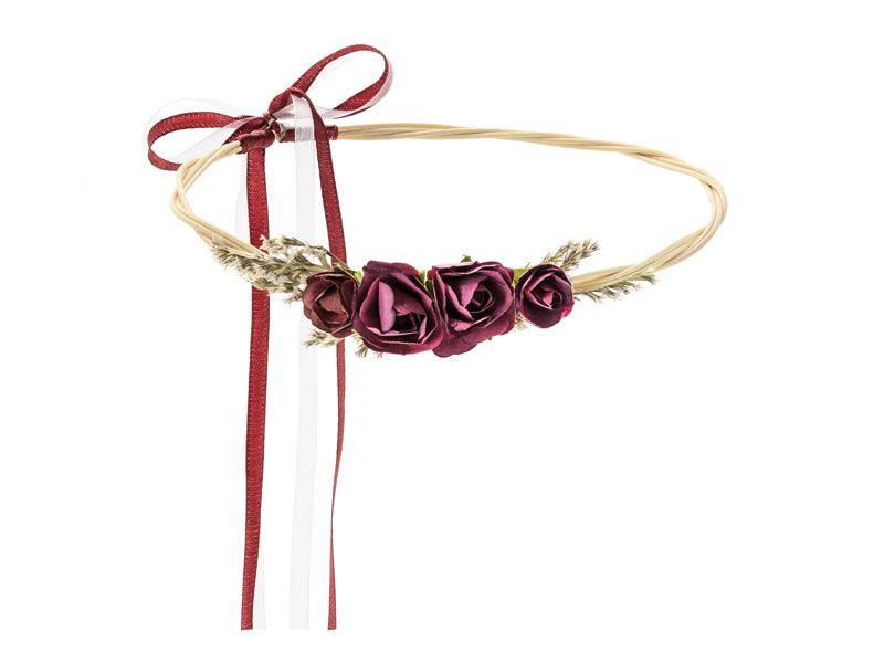 Kranz, bordeauxrot, 18cm - FeierGlanz