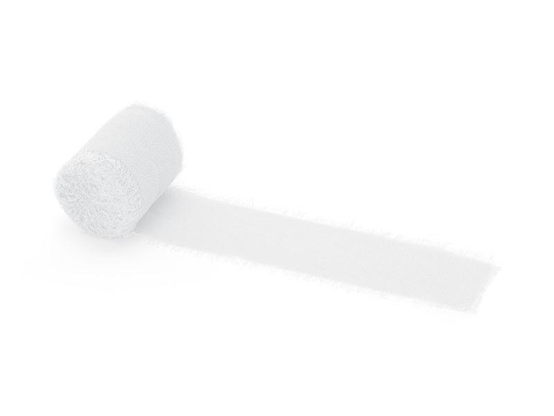 Chiffonband, weiß, 40mm/5m (1 VPE / 3 Stk.) - FeierGlanz