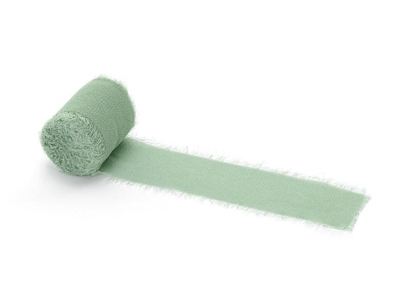 Chiffonband, pistazie, 40mm/5m (1 VPE / 3 Stk.) - FeierGlanz