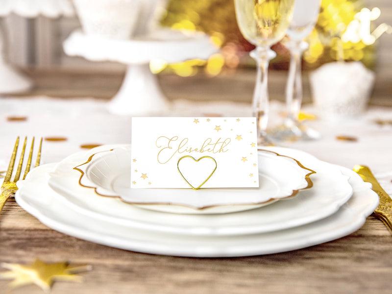 Tischkarten Let's Celebrate - Sterne, 9,5x5,5cm (1 VPE / 10 Stk.) - FeierGlanz