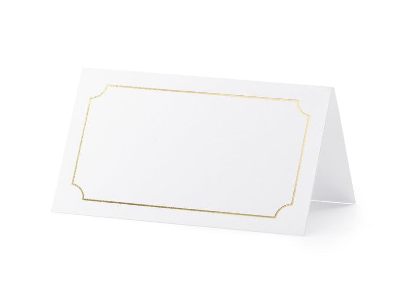 Tischkarten - Rahmen, gold, 9,5x5,5cm (1 VPE / 10 Stk.) - FeierGlanz