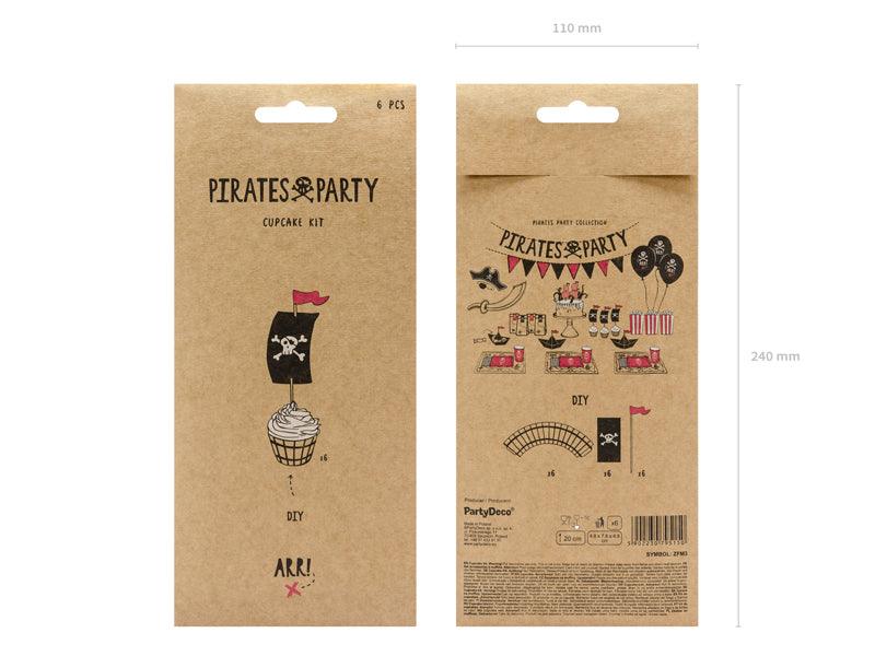 Muffin-Set Piraten (1 VPE / 6 Stk.) - FeierGlanz