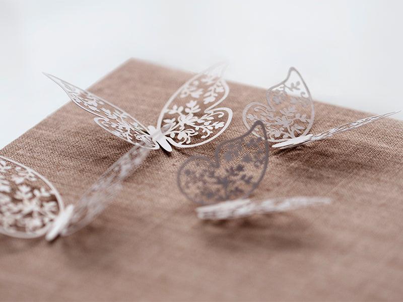 Papierdekoration Schmetterling, 8 x 5cm (1 VPE / 10 Stk.) - FeierGlanz